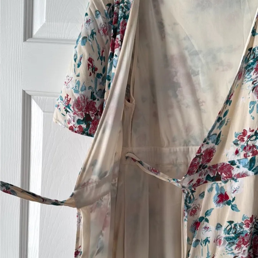 Tie-Front Spring Dress, Midi - Picture 4 of 5